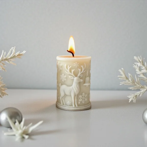 Cylinder Christmas Candles - Image 3