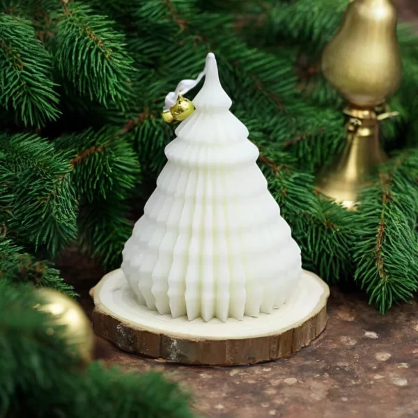 Medium Christmas Tree Candle - Image 2